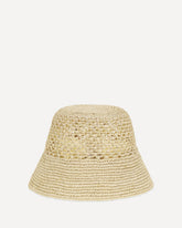 Cappello a Secchiello in rafia - BEIGE | Base Blu