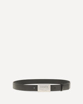 1925 cuoio Romano leather Belt - BLACK | Base Blu