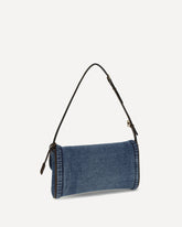 DeVain small Shoulder Bag in denim - BLUE | Base Blu