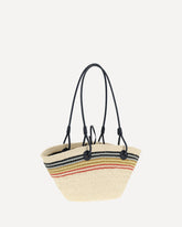 Small Anagram Shoulder Bag - BEIGE | Base Blu