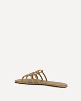 Anagram Petal Slide Sandals - BEIGE | Base Blu