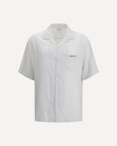 Camicia a righe sottili - BIANCO | Base Blu