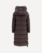 Panda long Down Jacket - PURPLE | Base Blu