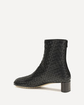 Cherry Intrecciato Ankle Boots - BLACK | Base Blu