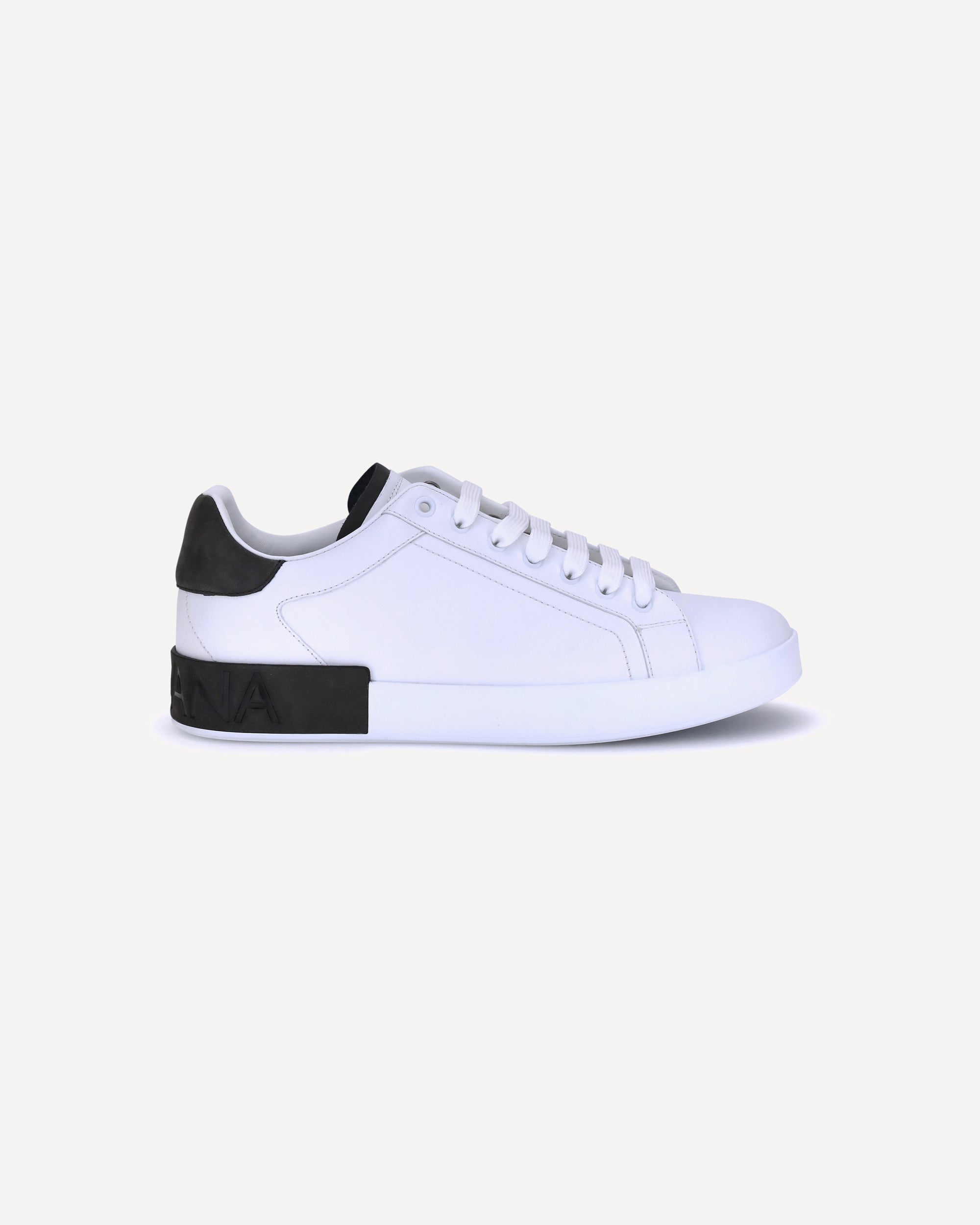 DOLCE GABBANA Logo Sneakers WHITE Base Blu