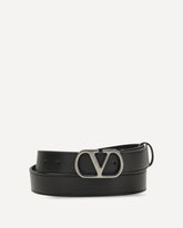 Vlogo Signature leather Belt - BLACK | Base Blu