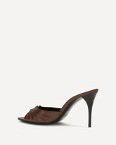 Sandali Mules Babylone in pelle liscia - MARRONE | Base Blu