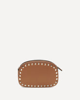 Rockstud Shoulder Bag - BROWN | Base Blu