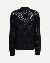 Maglione con Motivo Geometrico - NERO | Base Blu