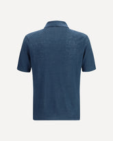 Polo in lino - BLU | Base Blu