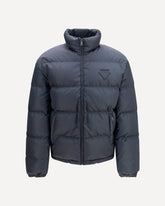 High-neck padded Jacket - BLUE | Base Blu