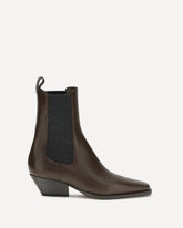 Leather ankle Boots - BROWN | Base Blu