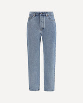 Tapered Jeans in cotton denim - LIGHT BLUE | Base Blu