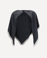 Openwork wool Cape - GREY | Base Blu