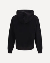 Felpa in cotone con Cappuccio e placca DG - NERO | Base Blu