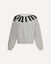 Big neck logo Sweatshirt - WHITE | Base Blu