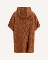 Quilted Urban Light Nylon Cape - BROWN | Base Blu