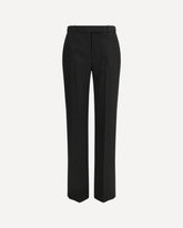 Pinstriped tailored Trousers - BLACK | Base Blu