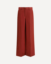 Linen palazzo Pants -  Base Blu