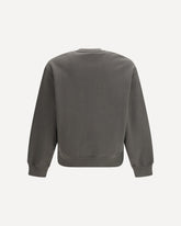 Cotton Sweatshirt wih logo - BROWN | Base Blu