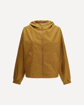 Short technical jacquard Jacket with all-over GG motif - BEIGE | Base Blu