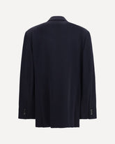 Wool blend double-breasted Jacket - BLUE | Base Blu