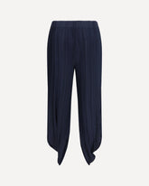 Pleated jersey Pants - BLUE | Base Blu