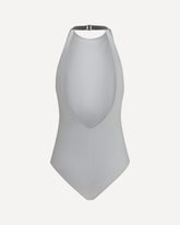 One-piece Swimsuit with monili embellishment - WHITE | Base Blu