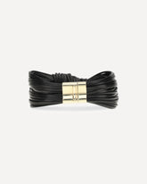 Knot leather Bracelet - BLACK | Base Blu