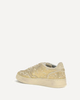 Crystal Medalist Sneakers - BEIGE | Base Blu
