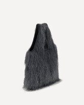 Fringed Tote Bag - GREY | Base Blu