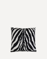 Cuscino in seta zebrato - MULTICOLORE | Base Blu