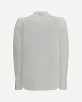 White Shirt with mandarin collar - WHITE | Base Blu