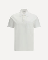 Maglia Polo in cotone con logo - BIANCO | Base Blu
