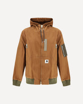 Blouson con cappuccio Sacai x Carhartt WIP Washed Duck  - BEIGE | Base Blu