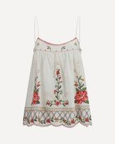 Floral embroidered Top - MULTICOLOUR | Base Blu