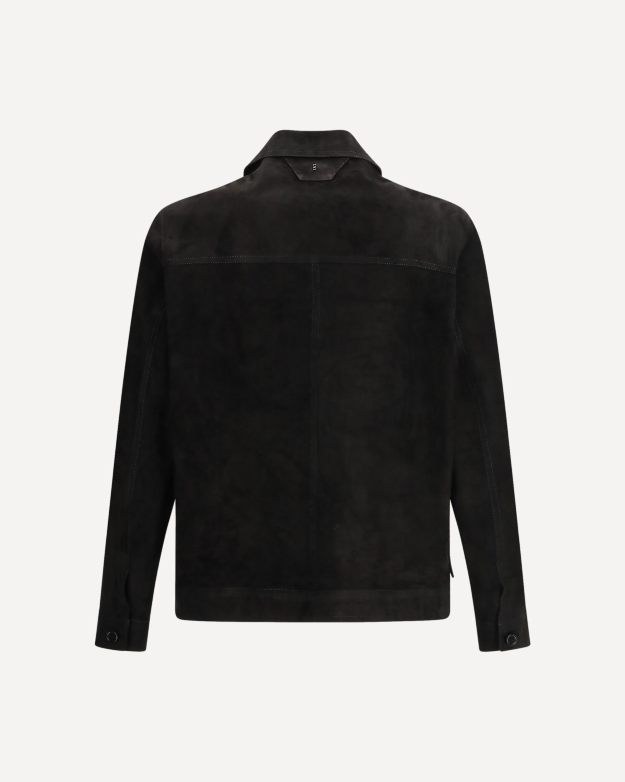 SALVATORE SANTORO Suede Jacket BLACK | Base Blu