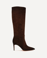 Pointed high Boots - BROWN | Base Blu