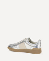 Laminated leather Upvillage Sneakers - SILVER | Base Blu