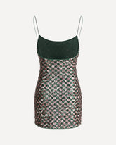 Sequins chess mini Dress - MULTICOLOUR | Base Blu