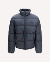 High-neck padded Jacket - BLUE | Base Blu