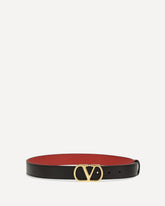 Reversible VLogo Signature Belt - BLACK | Base Blu