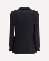 Bouclè wool Blazer - BLACK | Base Blu