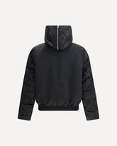 Bomber con Cappuccio - NERO | Base Blu