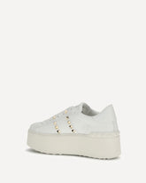Sneakers Flatform Rockstud Untitled - BIANCO | Base Blu