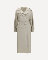 Double-breasted Trench Coat - BROWN | Base Blu