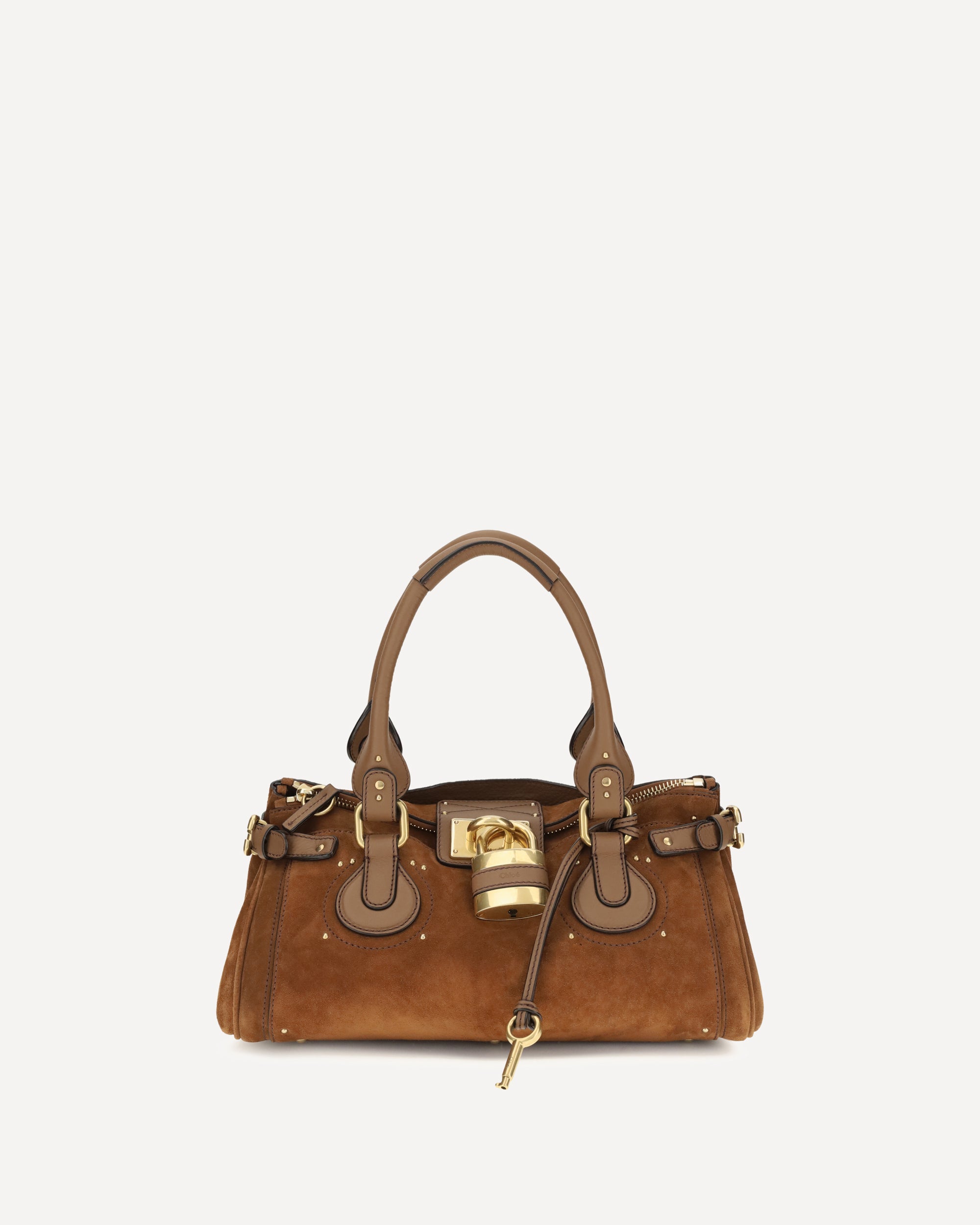 CHLOÉ Paddington suede Handbag BROWN | Base Blu