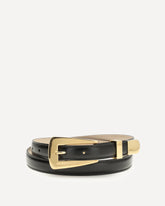 Lucca leather Belt - BLACK | Base Blu