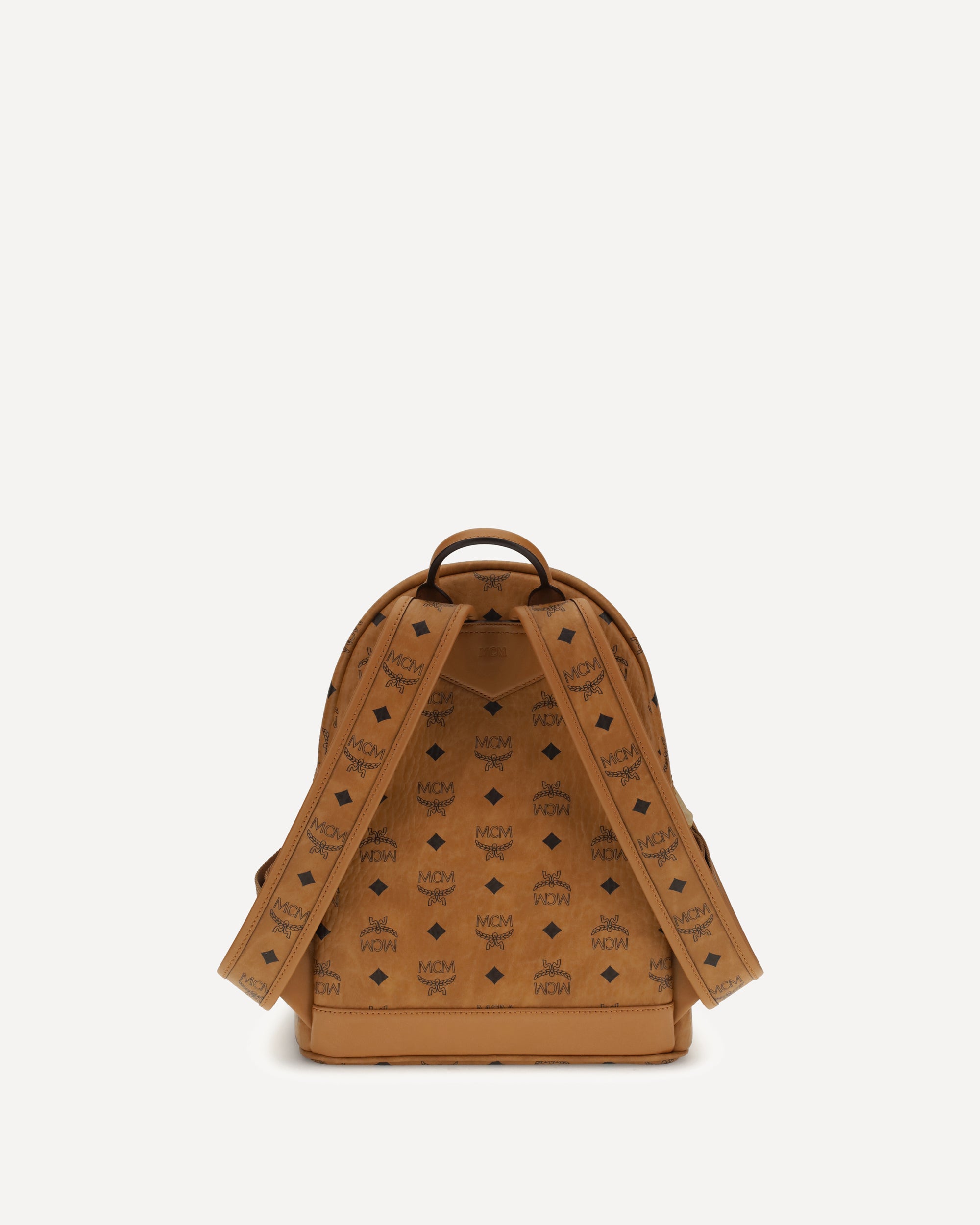 MCM Printed canvas small Stark Backpack BEIGE | Base Blu