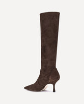 Suede high Boots - BROWN | Base Blu